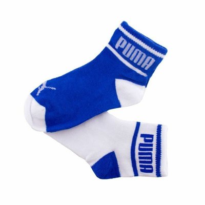 Sportstrumpor Puma Wording x2 Blå Unisex (Fotstorlek: 19-22)