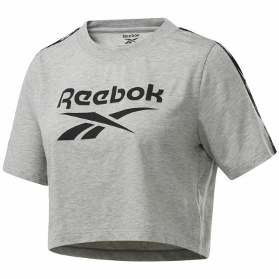 Sporttröja med ärmar Reebok Essentials Ljusgrå (Storlek: XXS)