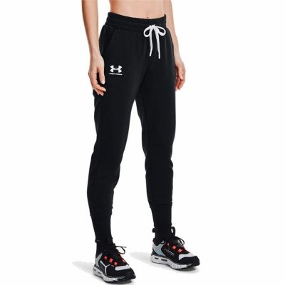 Långa träningsbyxor Under Armour Kvinna Svart (Storlek: M)