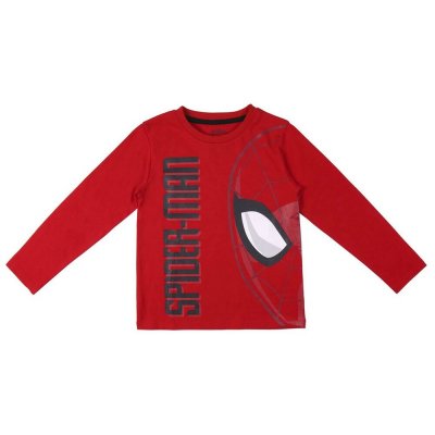 Långärmad t-shirt, Barn Spiderman Röd (Storlek: 5 år)