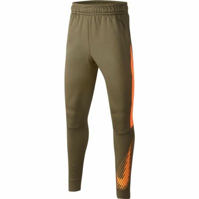 Nederdel träningsoverall för barn Nike Dri-FIT Therma Oliv Pojkar (Storlek: 8-10 år)