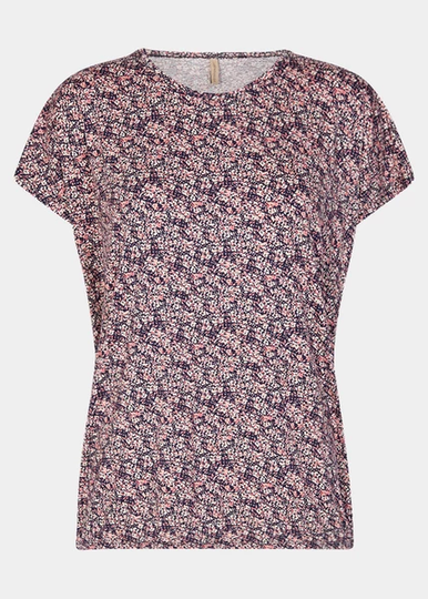 Sc-Marica Aop 187, Pale Pink Combi, L, T-Shirts