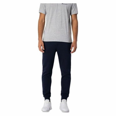 Långa träningsbyxor Champion Elastic Mörkblå Män (Storlek: XL)