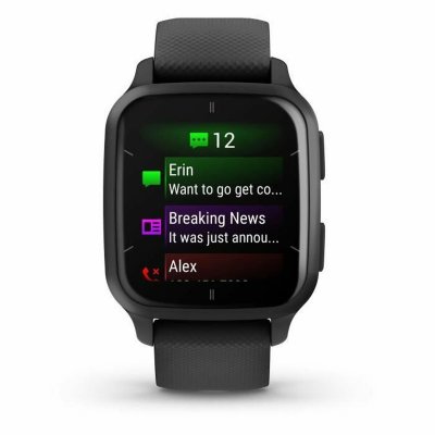 "Aktivitetsarmband GARMIN Venu Sq 2 Music Svart 1,4"""