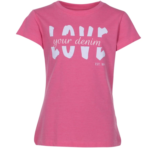 Love Denim Jr, Pink Melange, 160, T-Shirts