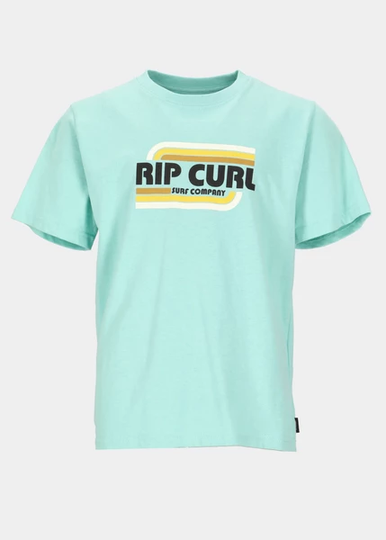 Surf Revival Yeh Mumma Tee - B, Washed Aqua, 10, T-Shirts
