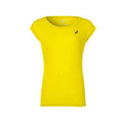Ärmlös sporttröja Dam Asics Layering Top Kvinna Gul (Storlek: S)