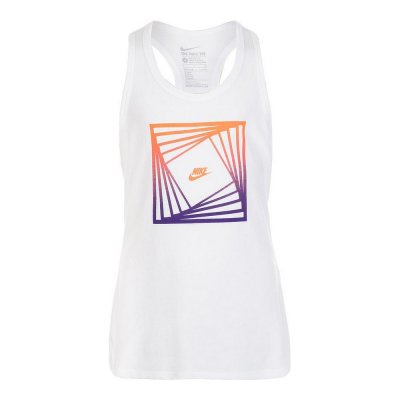 Tanktop, Dam Nike BLOCK TD TANK YTH 807477 100 Vit (Storlek: XL)