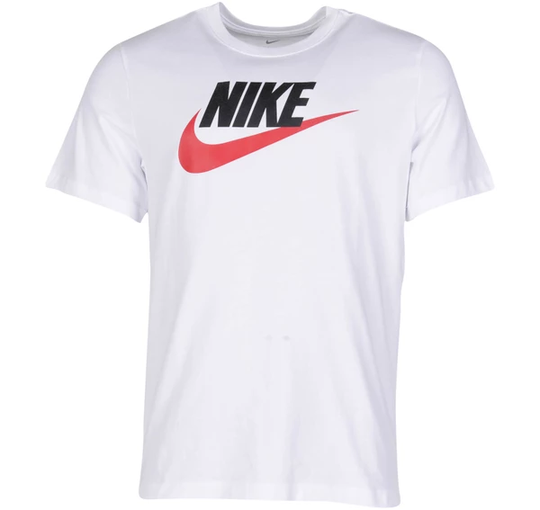 Nike Sportswear Men's T-Shirt, White/Black/University Red, Xl, T-Shirts