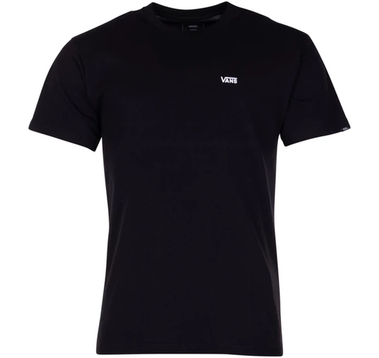 Left Chest Logo Tee, Black/White, S, T-Shirts