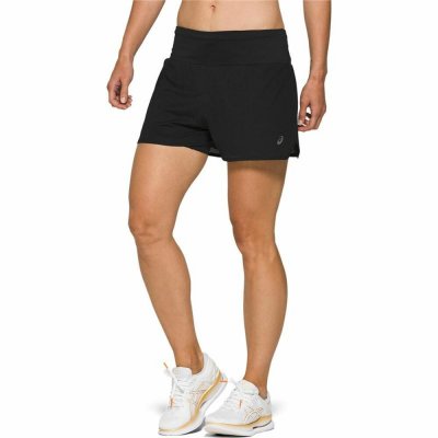 Sportshorts för kvinnor Asics Ventilate 2-N-1 Svart (Storlek: XS)
