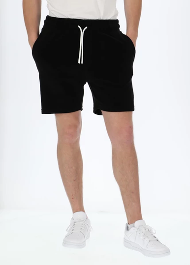 Ibiza Terry Shorts, Black, S, Träningsshorts