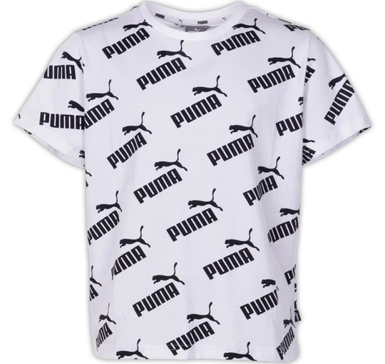 Amplified Aop Tee B, Puma White, 116, T-Shirts