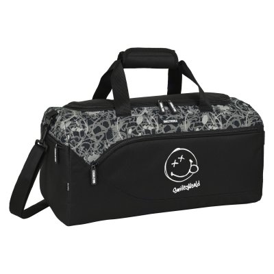 Sportväska Smiley Urban Flow Svart (50 x 25 x 25 cm)