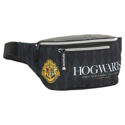 Midjeväska Harry Potter Hogwarts Svart Grå (23 x 12 x 9 cm)
