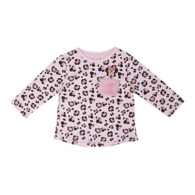 Långärmad t-shirt, Barn Minnie Mouse Rosa (Storlek: 6 månader)