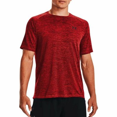 Sporttröja med ärmar Under Armour Tech™ 2.0 Röd (Storlek: S)