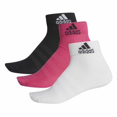 Sportstrumpor Adidas Rosa Vit 3 antal Svart (Storlek: 2XL)