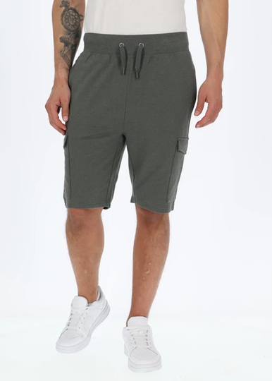 Logo Sweatshorts, Olive, L, Träningsshorts