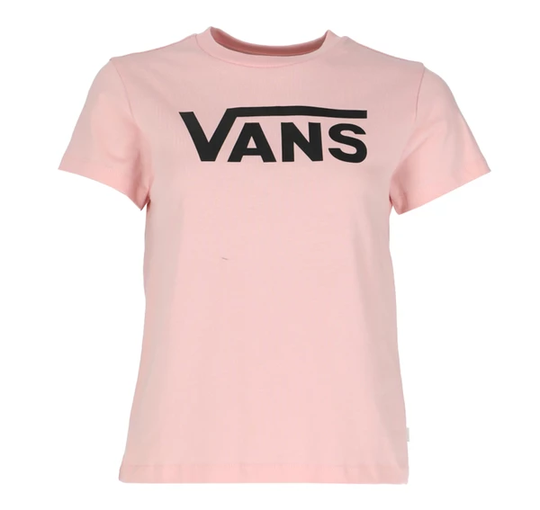 Flying V Crew Tee, Powder Pink, M, T-Shirts
