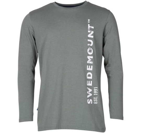 Est 91 Tee Ls Sr, Olive Melange/White, 2xl, T-Shirts