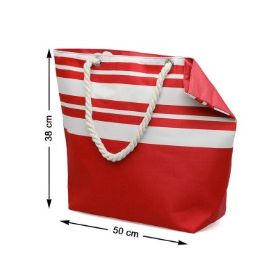 Strandväska 50 x 38 cm Röd