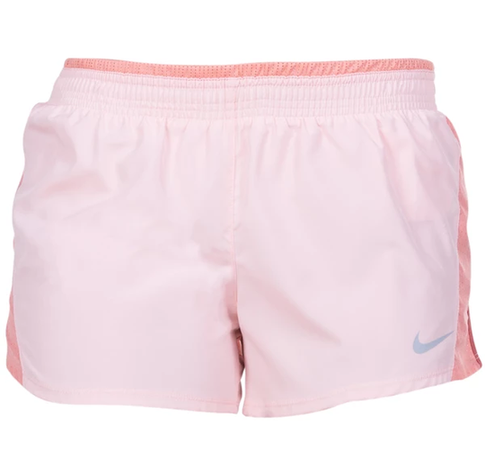 Nike 10k Women's Running Short, Echo Pink/Pink Quartz/Wolf Gre, L, Löparshorts