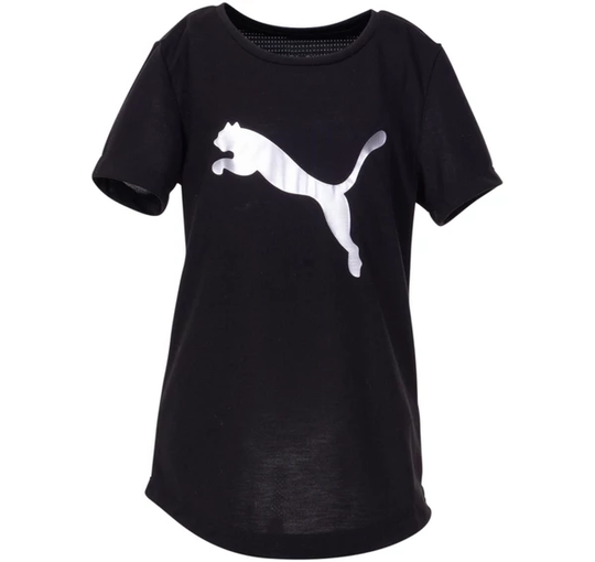 Active Sports Tee G, Puma Black-Metallic Silver, 140, T-Shirts