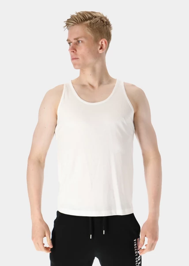 Mens Tanktop, Vit, M, T-Shirts
