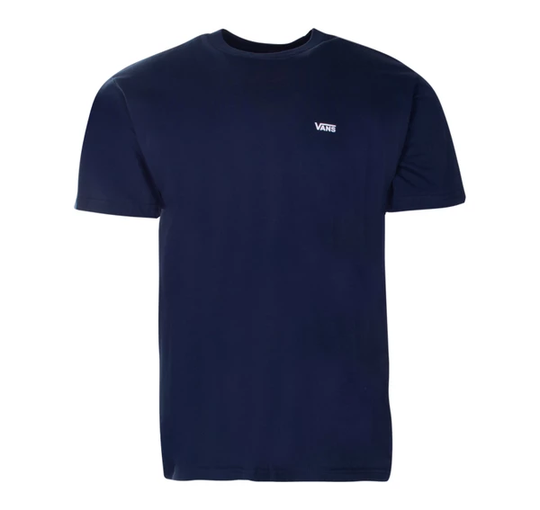 Left Chest Logo Tee, Dress Blues/White, S, T-Shirts