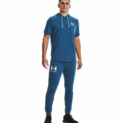 Byxor för vuxna Under Armour Rival Terry Blå Män (Storlek: M)