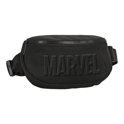Midjeväska Marvel Svart (23 x 14 x 9 cm)
