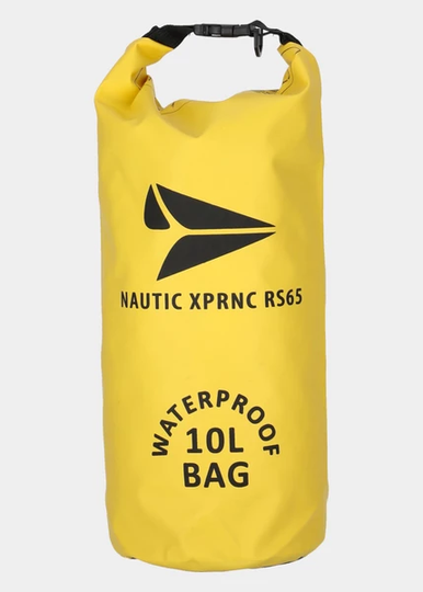 Nautic Waterproof Bag 10l, Yellow/Black, Onesize, Vandringsryggsäckar