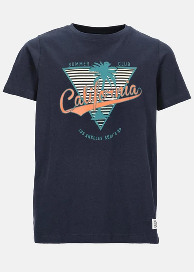 California Tee Jr, Dk. Navy, 120, T-Shirts