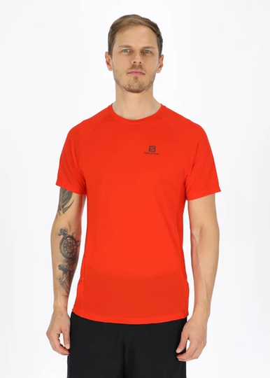 Cross Rebel Ss Tee M, Fiery Red/, Xl, Löpar T-Shirts