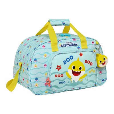 Sportväska Baby Shark Beach Day Gul Ljusblå (40 x 24 x 23 cm)