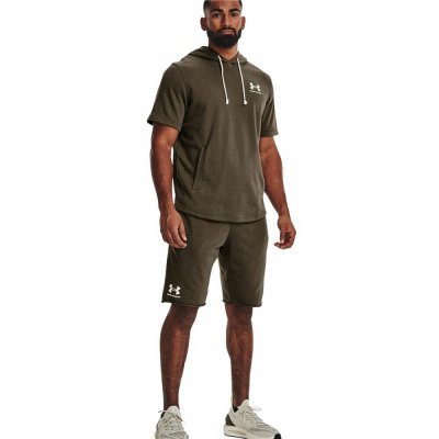 Byxor för vuxna Under Armour Rival Terry Män Oliv (Storlek: M)