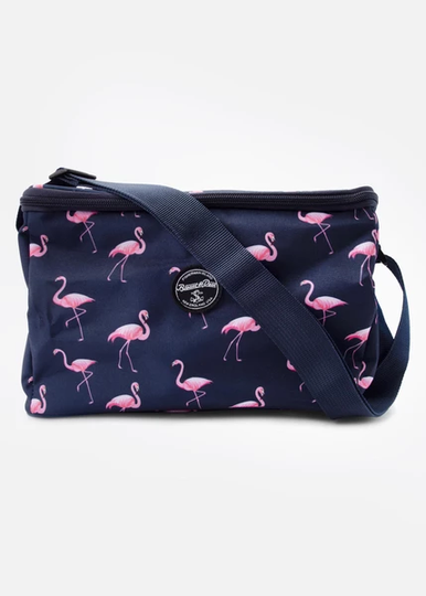 Tropical Cool Bag, Navy Flamingo, Onesize