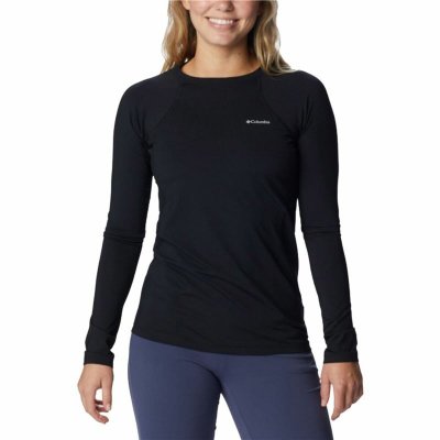 Långärmad t-shirt Dam Columbia Midweight Svart (Storlek: S)