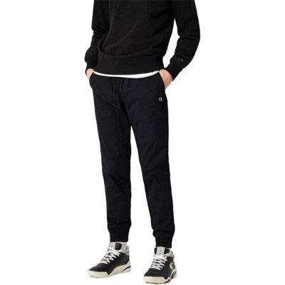 Långa träningsbyxor Champion Rib Cuff Svart Män (Storlek: XL)
