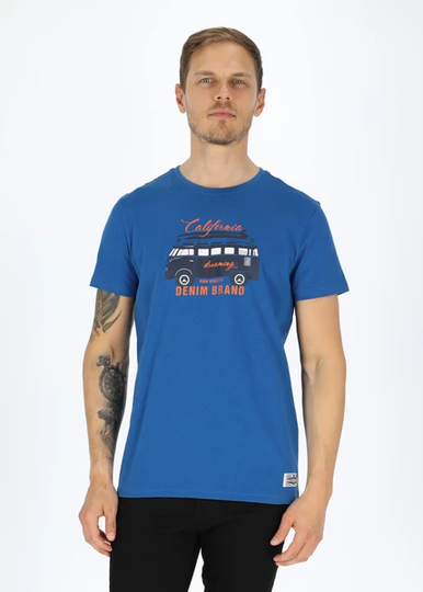 Surfer Van Tee, Blue, L, T-Shirts