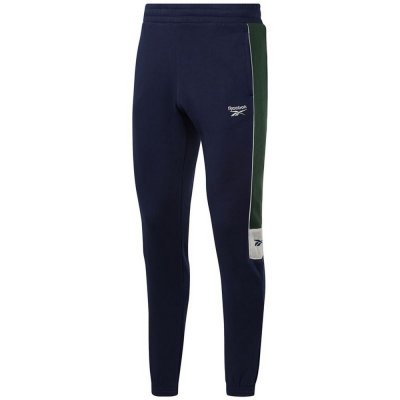 Långa träningsbyxor Reebok Classics Linear Män Marinblå (Storlek: L)