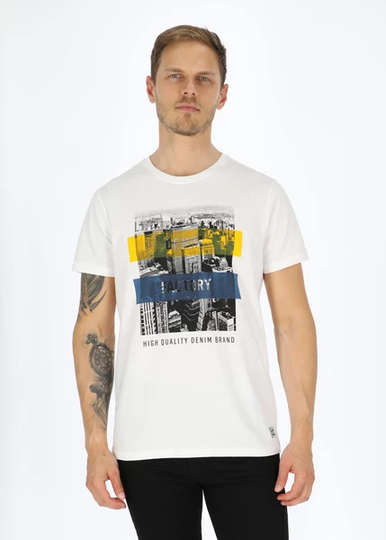 City Tee, White, L, T-Shirts