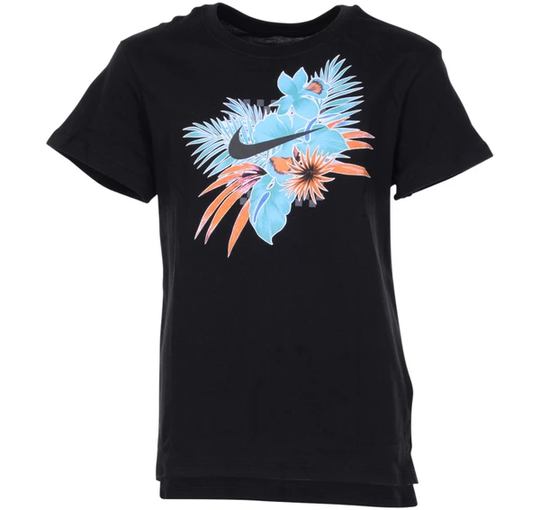 Nike Sportswear Girls' T-Shirt, Black, S, T-Shirts