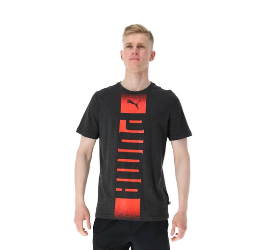 Puma Rebel Tee, Dark Gray Heather, 3xl, T-Shirts