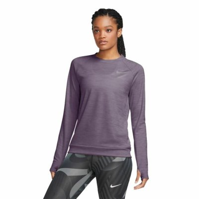 Långärmad t-shirt Dam Nike Pacer Plommon (Storlek: M)