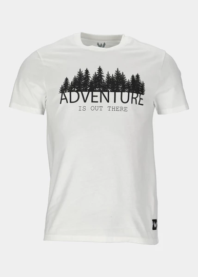 Hudson M O-Neck Printed T-Shir, White, 3xl, T-Shirts