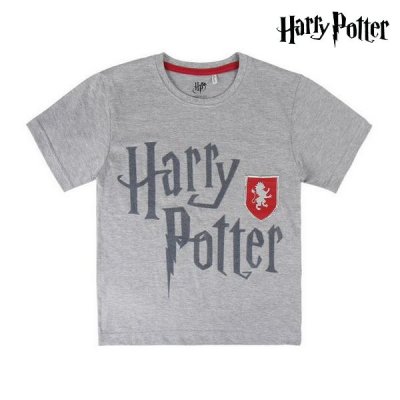 Barn T-shirt med kortärm Harry Potter 73741 Grå (Storlek: 4 år)