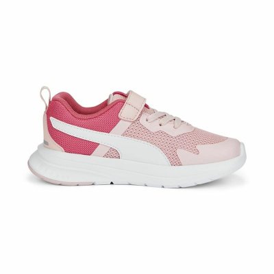 Sportskor för barn Puma Evolve Run Mesh Rosa Vit (Fotstorlek: 34)