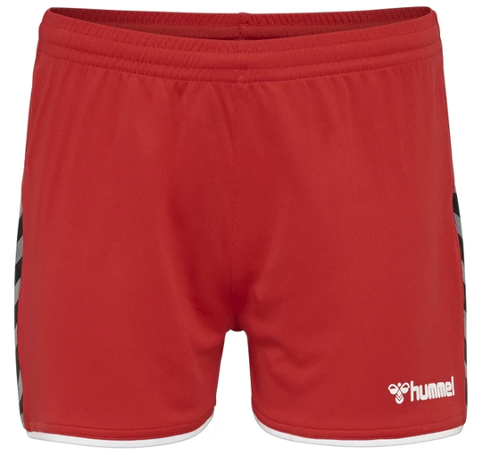 Hmlauthentic Poly Shorts Woman, True Red, S, Träningsshorts